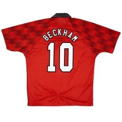Beckham 10 Retro Manchester United Home Jersey 1996/98