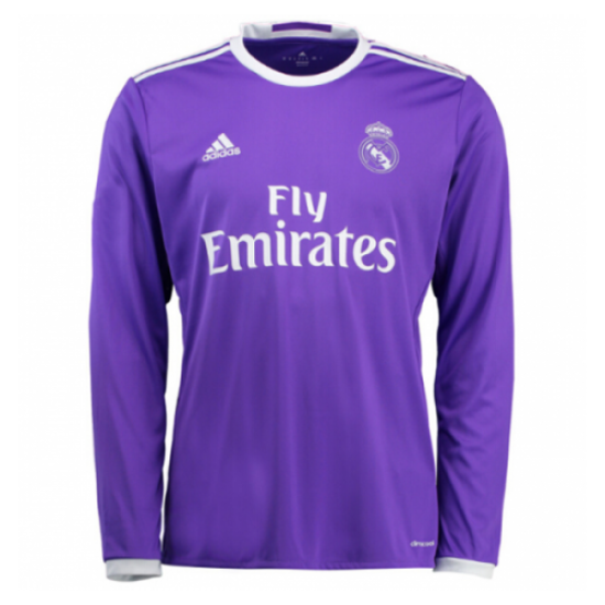 Retro Real Madrid Long Sleeve Away Jersey 2016/17