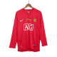 Retro Manchester United UCL Final Home Long Sleeve Jersey 2007/08