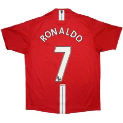 RONALDO 7 Retro Manchester United Home Jersey 2007/08