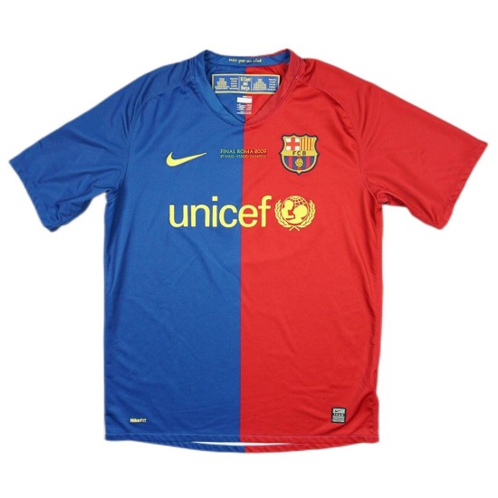Retro Barcelona UCL Final Home Jersey 2008/09