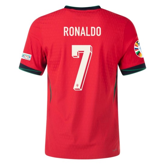 Ronaldo 7 Portugal Home Match Jersey Player Version EURO 2024
