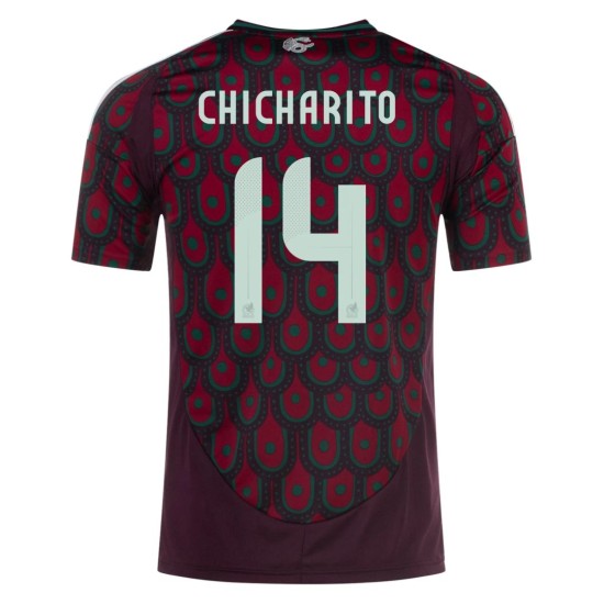 Chicharito 14 Mexico Home Jersey Copa America 2024