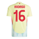 RODRIGO 16 Spain Away Jersey Euro 2024