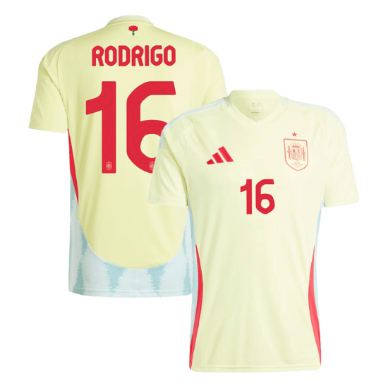 RODRIGO 16 Spain Away Jersey Euro 2024