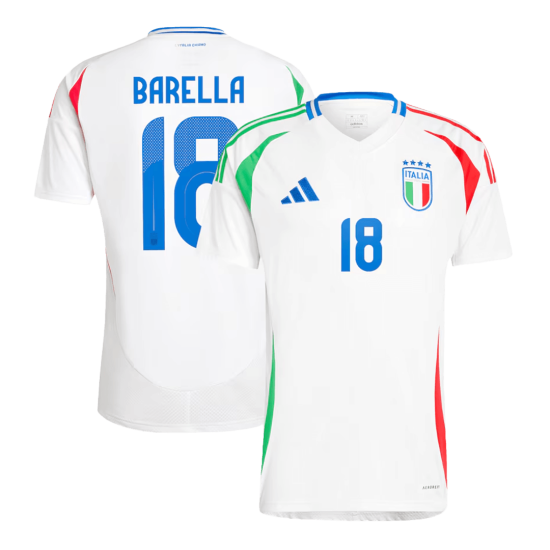 [Super Replica] BARELLA 18 Italy Away Jersey Euro 2024