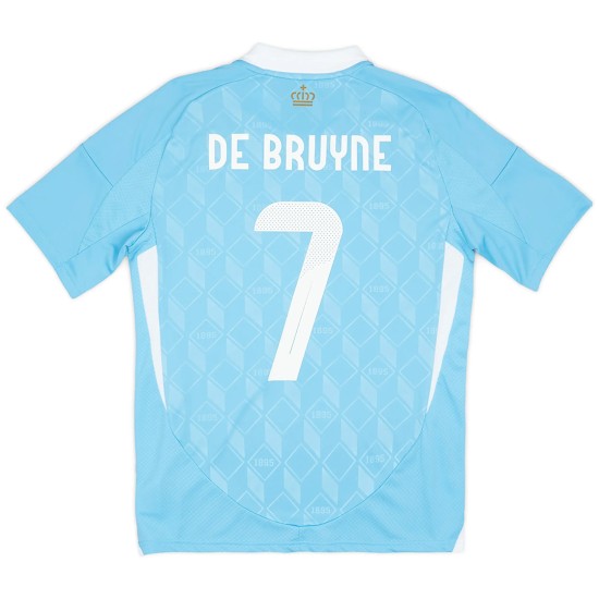De Bruyne 7 Belgium Away Jersey EURO 2024