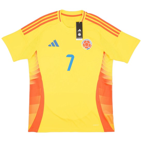 L.DÍAZ 7 Colombia Home Jersey Copa America 2024