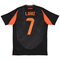 L.DÍAZ 7 Colombia Away Jersey Copa America 2024