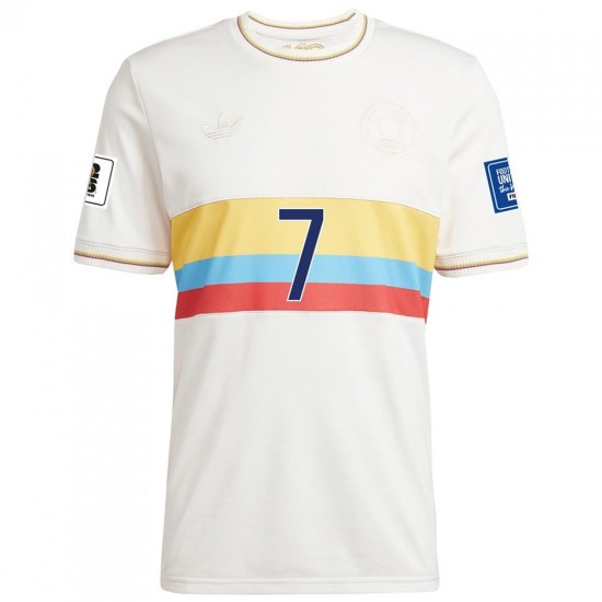 LUIS DIAZ 7 Colombia Centenary Collection Jersey 2024
