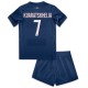 KVARATSKHELIA 7 Kids PSG Home Jersey Kit 2024/25