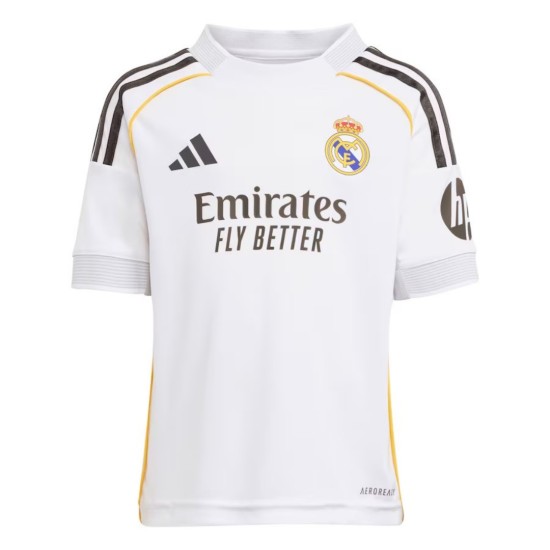 Kids Real Madrid Home Jersey Kit 2025/26