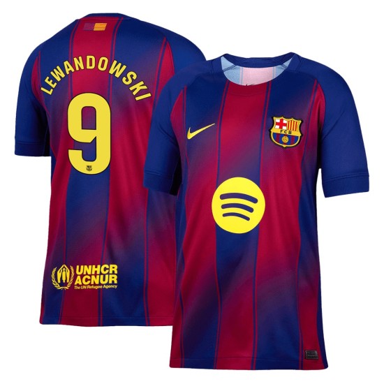 LEWANDOWSKI 9 Barcelona Home Jersey 2025/26