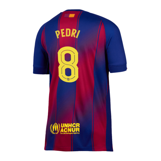 PEDRI 8 Barcelona Home Jersey 2025/26 - UCL