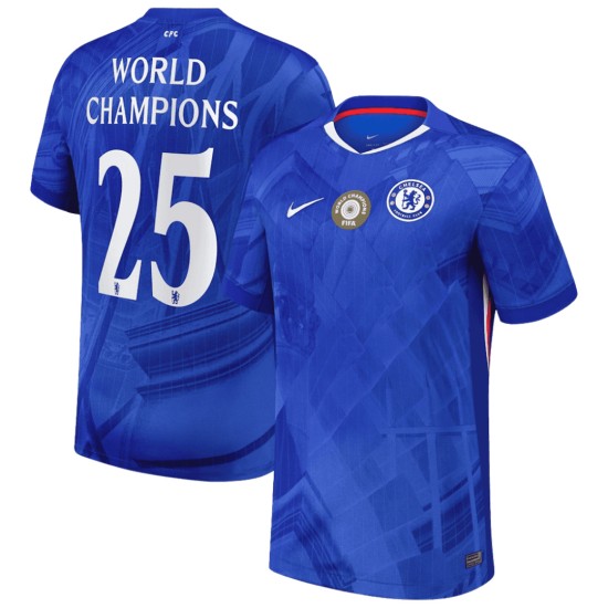 WORLD CHAMPIONS 25 Chelsea Home Jersey 2025/26 - World Champion Badge
