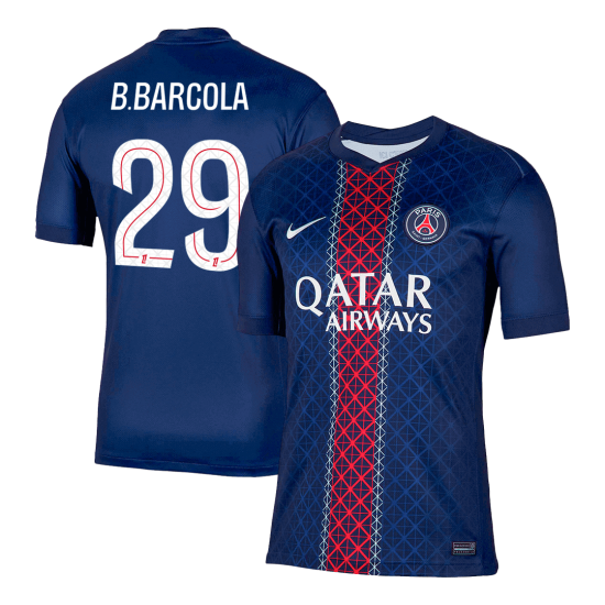 B.BARCOLA 29 PSG Home Jersey 2025/26 - [Super Replica]