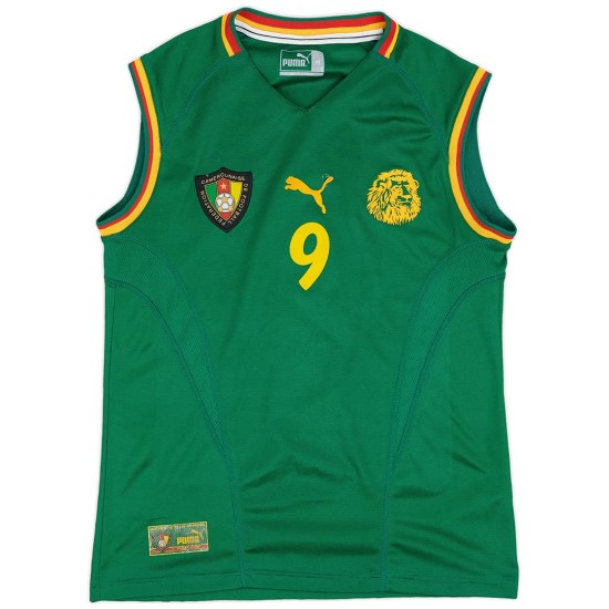 ETO\'O 9 Retro Cameroon Home Jersey 2002