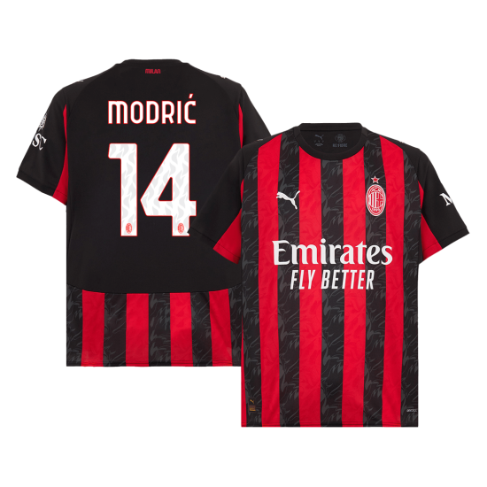 MODRIĆ 14 AC Milan Home Jersey 2025/26 - [Super Replica]