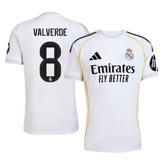 VALVERDE 8 Real Madrid Home Jersey 2025/26
