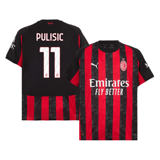 PULISIC 11 AC Milan Home Jersey 2025/26 - [Super Replica]