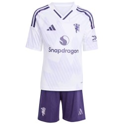 Kids Manchester United Away Jersey Kit 2025/26