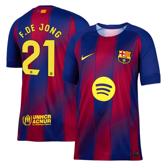 F.DE JONG 21 Barcelona Home Jersey 2025/26 - [Super Replica]
