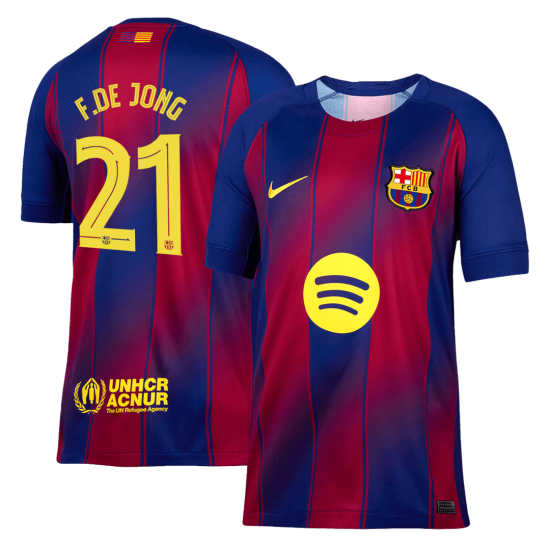 F.DE JONG 21 Barcelona Home Jersey 2025/26 - UCL [Super Replica]