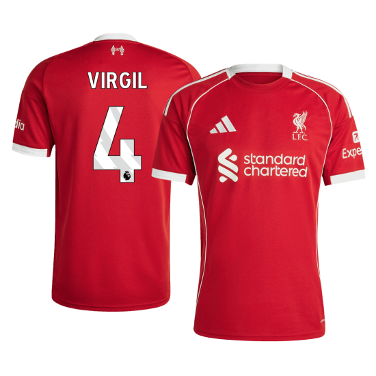 VIRGIL 4 Liverpool Home Jersey 2025/26
