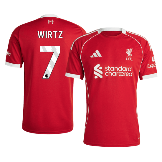 WIRTZ 7 Liverpool Home Jersey 2025/26