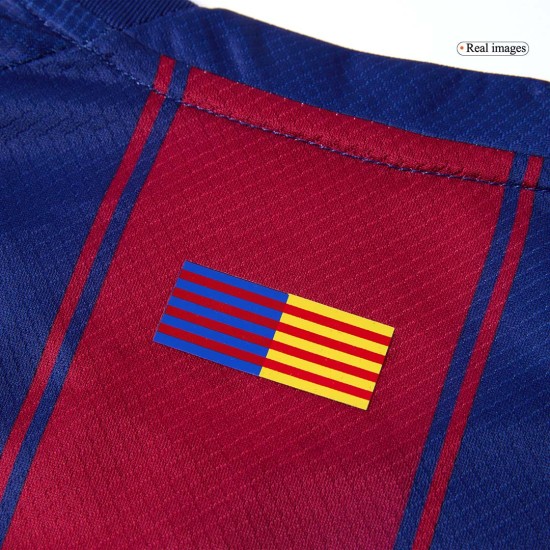 Kids Barcelona Home Jersey Full Kit 2025/26
