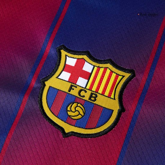 Kids Barcelona Home Jersey Full Kit 2025/26