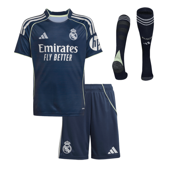 Kids Real Madrid Away Jersey Kit 2025/26 - [Super Replica]