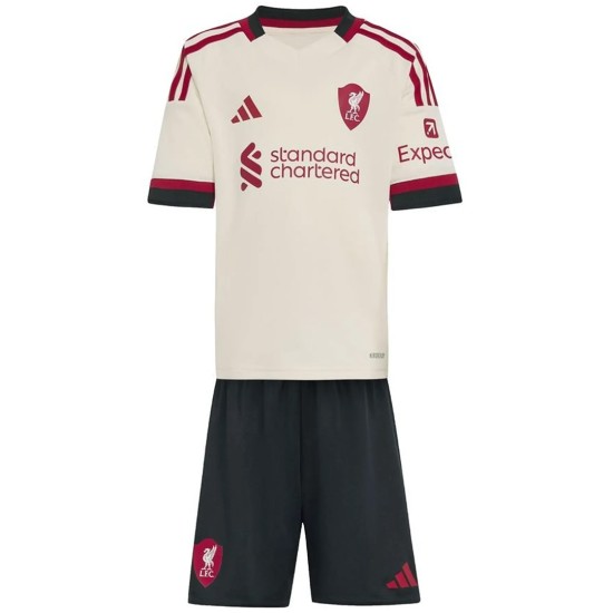 Kids Liverpool Away Jersey Full Kit 2025/26