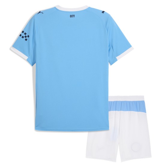 Kids Manchester City Home Jersey Full Kit 2025/26