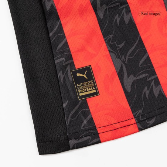 Kids AC Milan Home Jersey Full Kit 2025/26