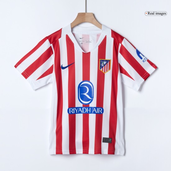 Kids Atletico Madrid Home Jersey Full Kit 2025/26