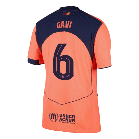 GAVI 6 Barcelona Third Match Jersey Player Version 2025/26 - UCL