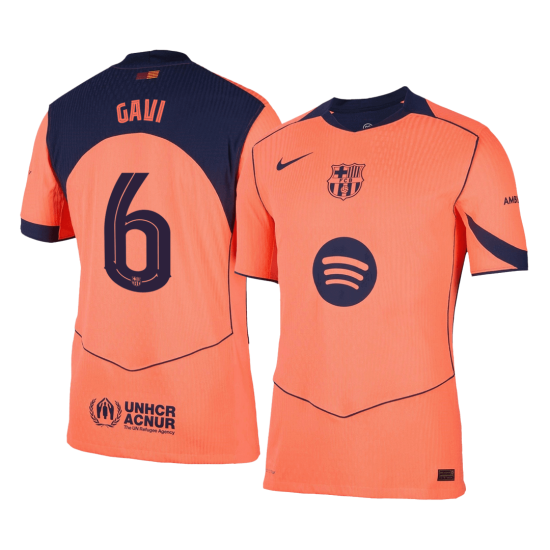 GAVI 6 Barcelona Third Match Jersey Player Version 2025/26 - UCL