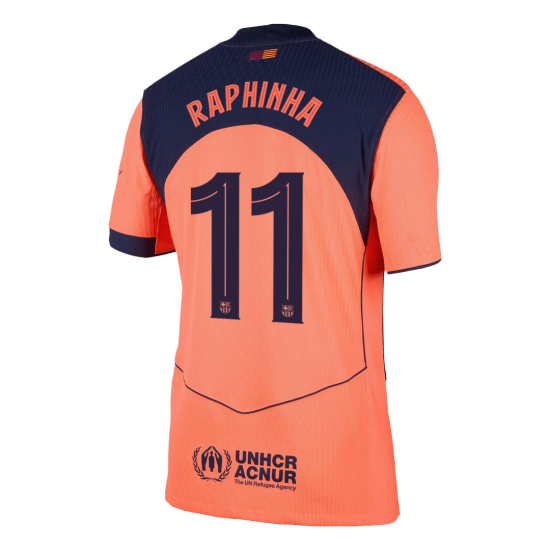 RAPHINHA 11 Barcelona Third Match Jersey Player Version 2025/26 - UCL