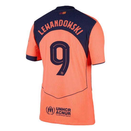 LEWANDOWSKI 9 Barcelona Third Match Jersey Player Version 2025/26 - UCL