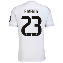 F.MENDY 23 Real Madrid Home Jersey 2025/26