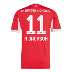N.JACKSON 11 Bayern Munich Home Jersey 2025/26 - [Super Replica]