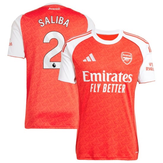 SALIBA 2 Arsenal Home Jersey 2025/26 - [Super Replica]