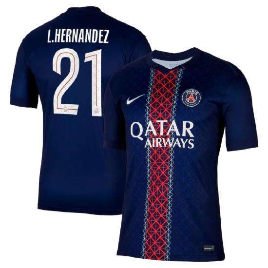L.HERNANDEZ 21 PSG Home Jersey 2025/26 - [Super Replica]