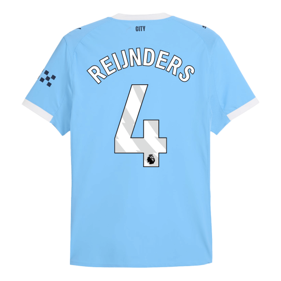 REIJNDERS 4 Manchester City Home Match Jersey Player Version 2025/26
