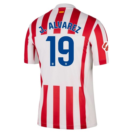 J.ALVAREZ 19 Atletico Madrid Home Jersey 2025/26