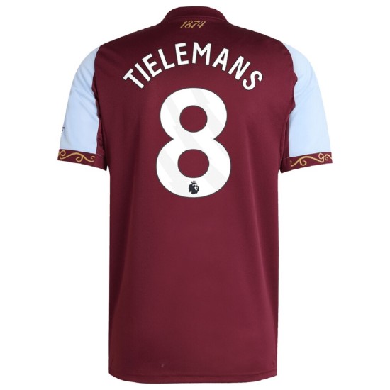 TIELEMANS 8 Aston Villa Home Jersey 2025/26