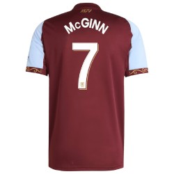 McGINN 7 Aston Villa Home Jersey 2025/26 - Cup Font