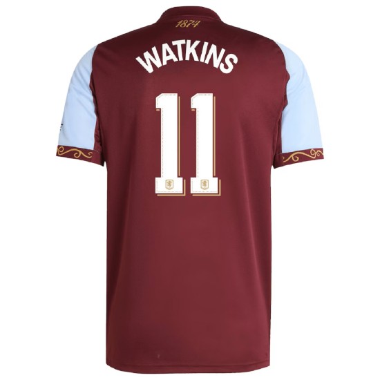 WATKINS 11 Aston Villa Home Jersey 2025/26 - Cup Font