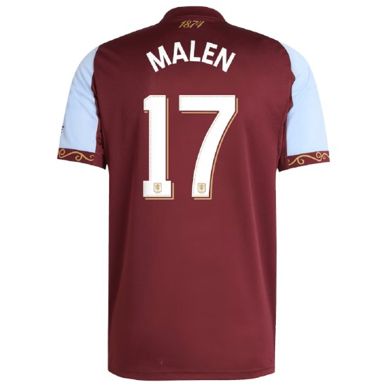 MALEN 17 Aston Villa Home Jersey 2025/26 - Cup Font